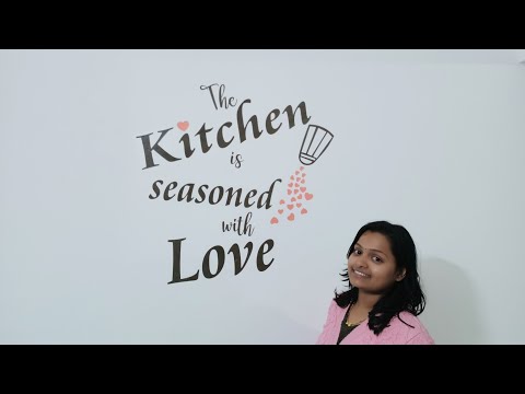 kitchen tour ची तयारी❤️🎉 पेंटिंग#स्टिकर्स#
