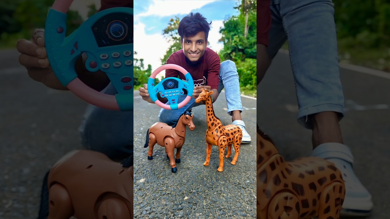 Rc Remote Control Tow Giraffe And Horse Unboxing 🐎