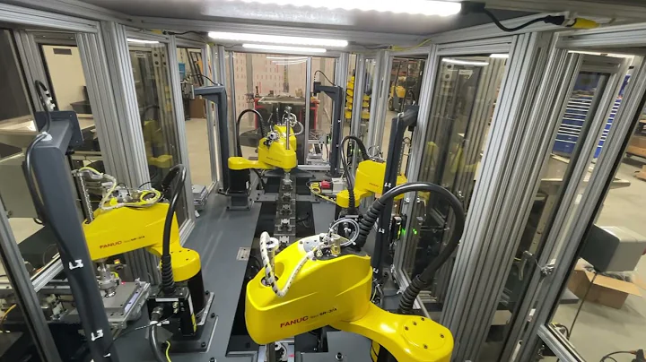 Assembly Automation with Fanuc Scara Robots, vision, and Indexing Conveyor  using Vibratory Feeders