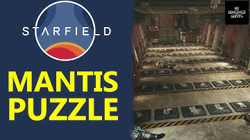 Starfield Mantis Puzzle - Secret Outpost Letters Floor Puzzle