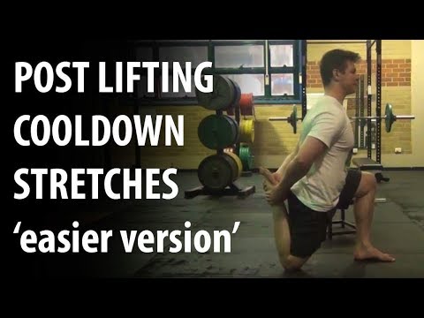 Post Lifting Cool-Down Stretches (easier version)