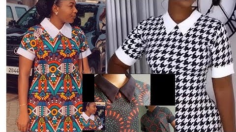 How to cut and sew this trendy collar for dresses / Bold collar gown beginner-friendly tutorial