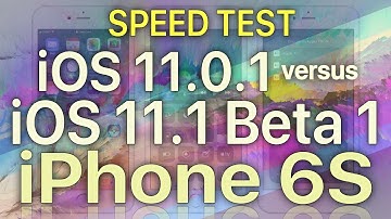 iPhone 6S : iOS 11.1 Beta 1 vs iOS 11 Speed Test Build 15B5066f ( iOS 11.1 Public Beta 1 )
