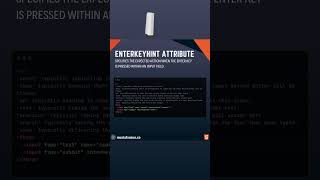 HTML, enterkeyhint Attribute #html