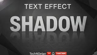 Shadow Text Effect in CorelDRAW | 3D Reflection Text Design Tutorial