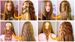 Hair Hack: 4 Quick & Easy reverse hairstyles 🔹 Coiffures rapide et facile à faire soi même