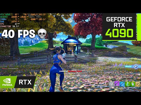 RTX 4090 getting HUMBLED by FORTNITE GRAPHICS 💀