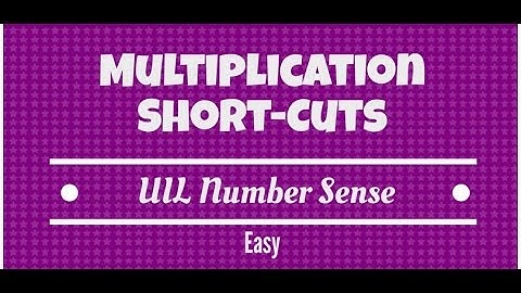 UIL Number Sense Multiplication Short-cuts.  Easy