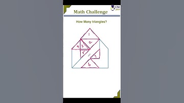 How Many Triangles? #csegurushorts #maths #mathstricks #mathstrick #triangles #shortvideo #shorts