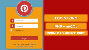 Login Form in php with MySQL Database | Sign up form in php| User login System in php| Download Code