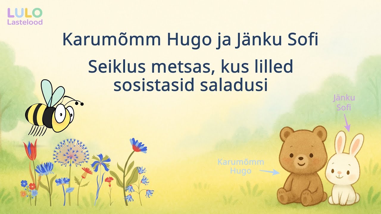 Karumõmm Hugo ja Jänku Sofi I Seiklus metsas, kus lilled sosistasid saladusi I LULO Lastelood