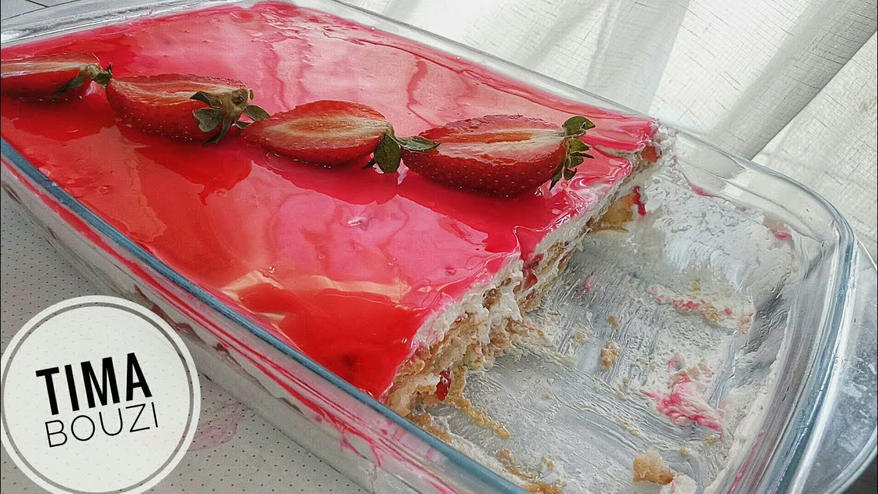 تحلية الفراولة💯 تيراميسو الفراولة 🍓 وصفة سريعة وسهلة واقتصادية 💯 Tiramisu aux fraises
