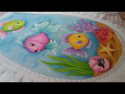 Pintura En Tela Como Pintar Peces De Colores