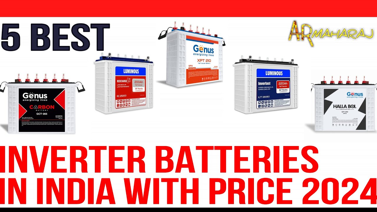 Top 5 Best Inverter Batteries in India 2024 | Best inverter battery for ...