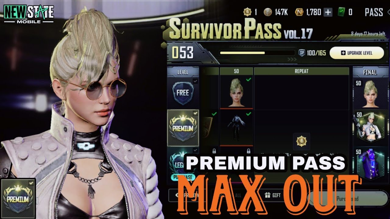 New State | Survivor Pass Vol 17 - Full Max OUT and How To Buy Legacy Pass
