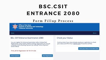 How To Fill BSc.CSIT Entrance Form online #BscCSIT #bsccsit