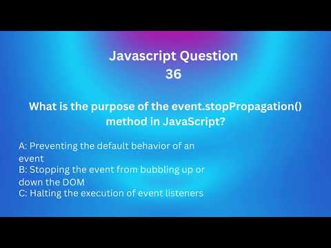 JavaScript Interview Mastery: 50 Questions and Answers for Tech Interviews! 36