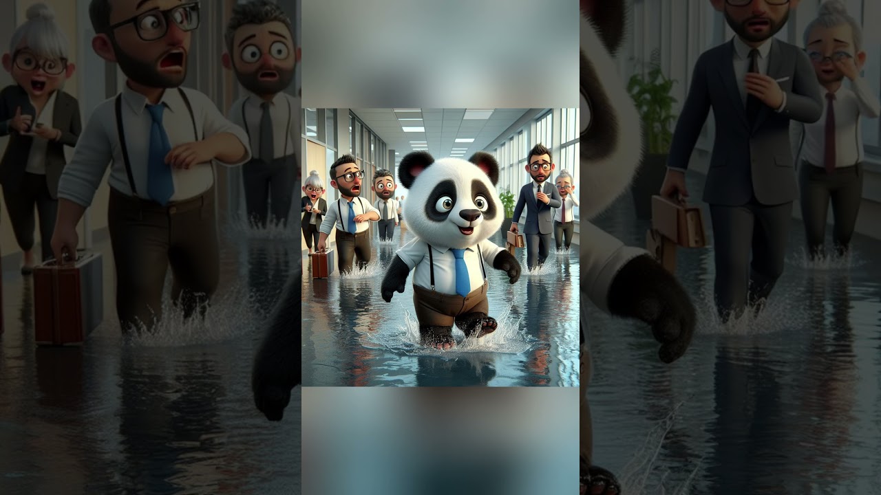 熊猫笨笨职场奇遇：养花事故引爆笑翻天