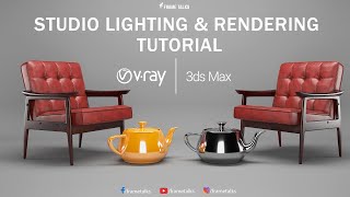 Studio Lighting and Rendering in 3DS Max + Vray - Simple Setup