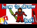 How To Draw Kai From Ninjago