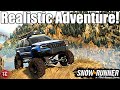 SnowRunner: Jeep WJ Takes On UNKNOWN TRAILS! (Realistic Adventure)