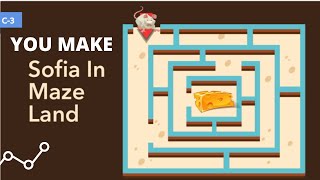 You make a simple game in coding | Sofia in Maze Game Land | Project-3 | Coding with Champ