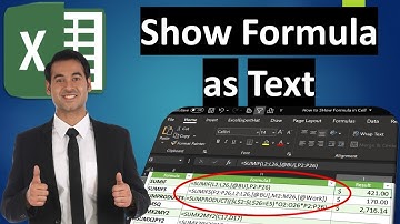 How to Show Excel Formulas in Cells with FORMULATEXT Function (V020)