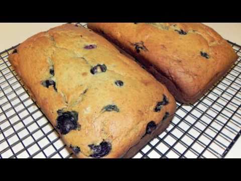 Blueberry Banana Bread Recipe - Makes 2 loafs