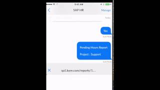SAP Chatbot Demo - HR Pending Hours screenshot 5