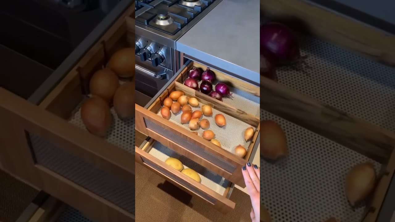 vegetable basket for modular kitchen