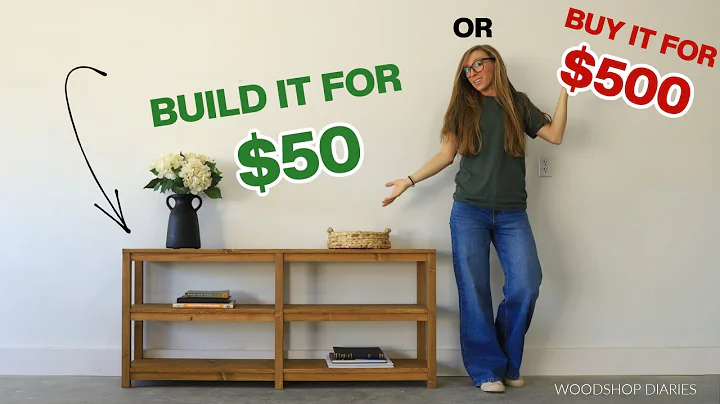 How to Build an Easy Console Table for 90% Less Than Buying One