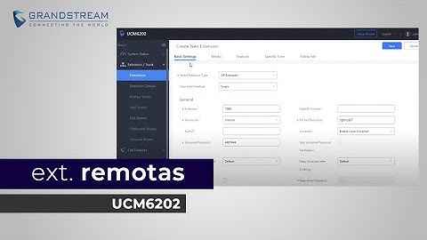 Extensiones remotas Grandstream