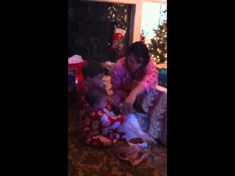 Wesley Helps Audrey Open Presents