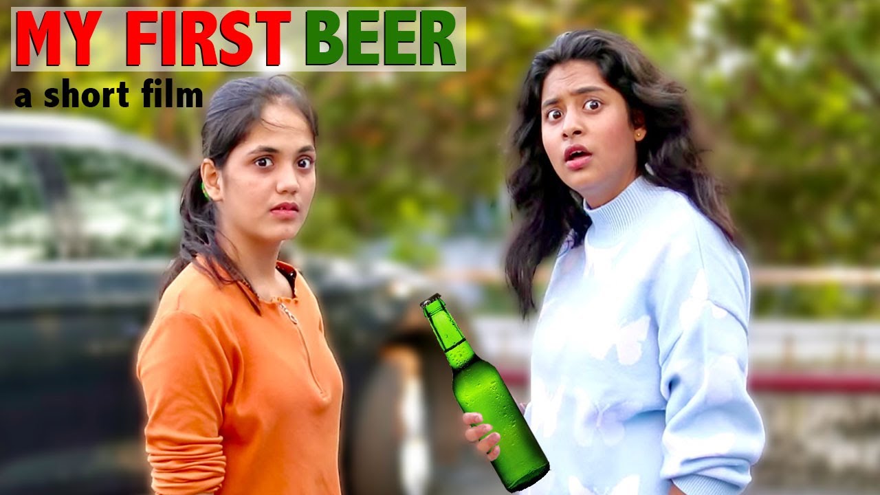 MY FIRST BEER - a short film on Peer Pressure | Teenage Hindi Short Film | Ayu and Anu Twin Sisters