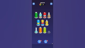 Nut sort - color puzzle game by kiwi fun level 207