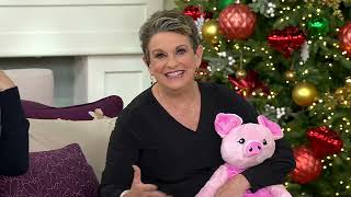 Hugimals Calming 4.5lb 20" Weighted Plush Animal w/ Dust Bag on QVC