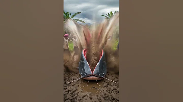 What could be lurking inside the catfish’s mysterious depths #catfish #wildlife #nature