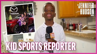 Kid Sports Reporter Jeremiah Fennell Shares Super Bowl Predictions & Shows Off His New Mazda