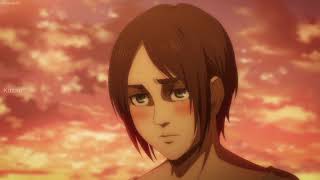 Mikasa and Eren blushing  | Mikasa X Eren Moments