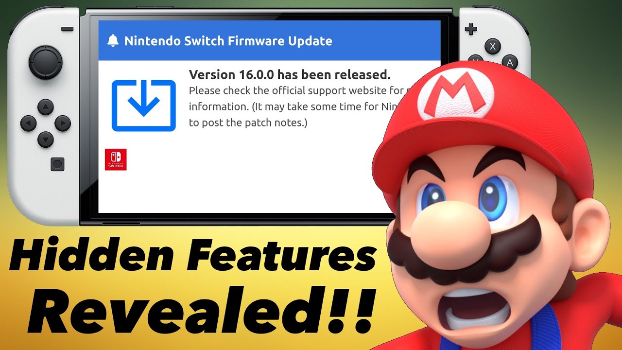 Switch] Le firmware officiel 16.0.2 disponible