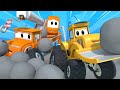 Monster Trucks pour enfants - Miranda l'AMBULANCE TOMBE dans la rivière - Dessin animé enfants