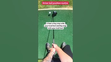 Do This For A Perfect Driver Ball Position To Create Maximum Distance