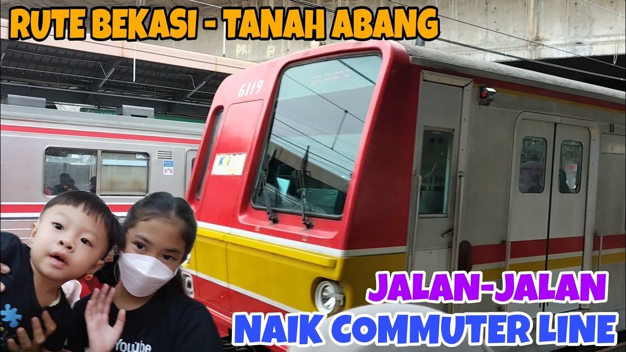 NAIK KERETA COMMUTER LINE RUTE BEKASI KE TANAH ABANG SERU BANGET