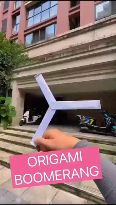 Origami boomerang making| amazing flying back paper #diy
