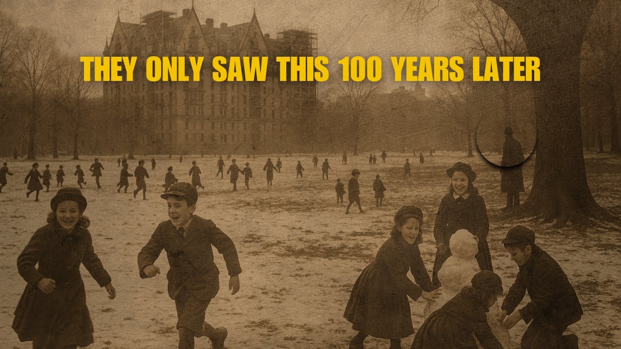 Children play in Central Park, New York, in 1898. When experts zoom in on a  corner of the photo... - YouTube