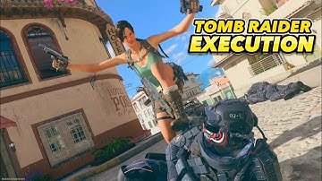 New Operator Tomb Raider Play For Sport Finishing Move - MW2 & Warzone 2 Lara Croft Execution