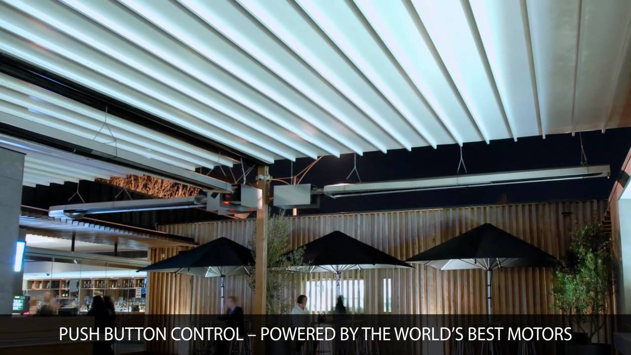 Evo Retractable Roof by Viva Sunscreens - YouTube