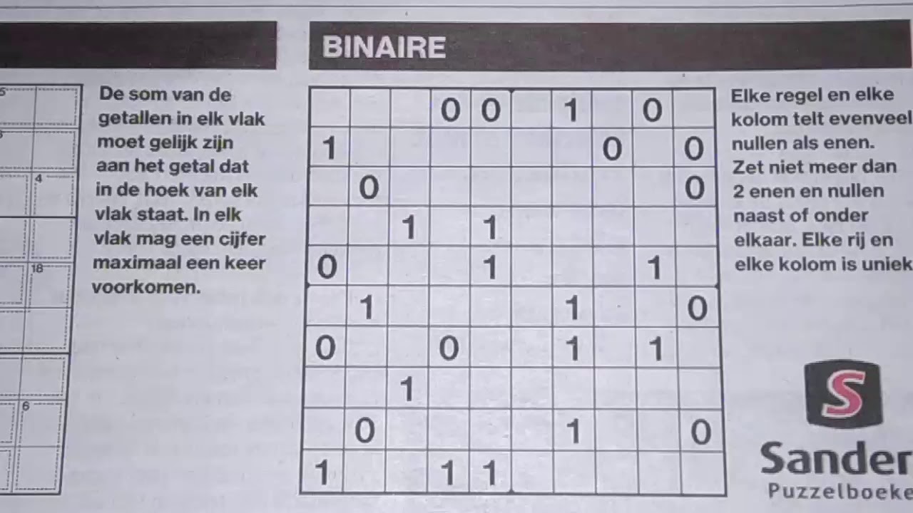 Are you ready for these Eight Sudokus? (884) Binary Sudoku puzzle. 05