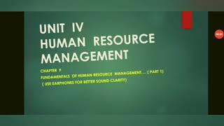 12th  Commerce,  Ch 9, Human Resources Management  (Part 1)