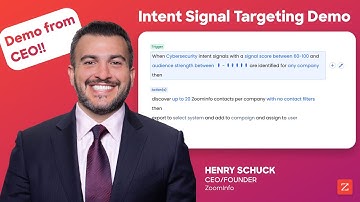 How to Automate Intent Signal Targeting: ZoomInfo Workflow Demo with CEO